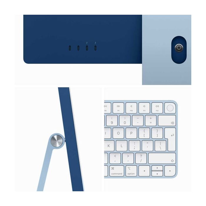 Apple iMac 24-inch Brand New (2023) M3 with 8-Core CPU, 8GB RAM, 256GB SSD, 8-Core GPU, Blue