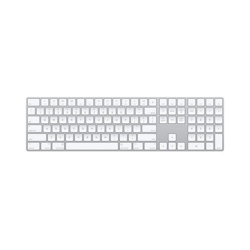 Used Apple Bluetooth Keyboard for Mac, Wireless Keyboard with Numeric Keypad, Multi-Device, Rechargeable, Compatible with MacBook Pro/Air, iMac